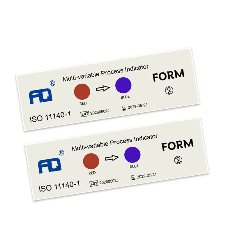 Chemical indicator cards strips