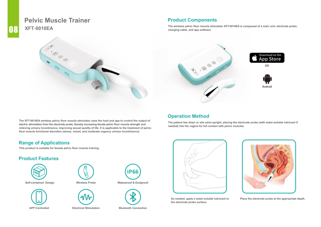 XFT-0010EA Wireless Pelvic Floor Muscle Stimulator