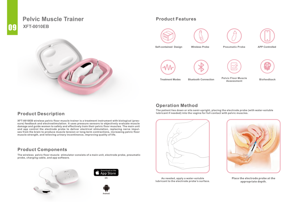 XFT-0010EB Wireless Pelvic Floor Muscle Trainer