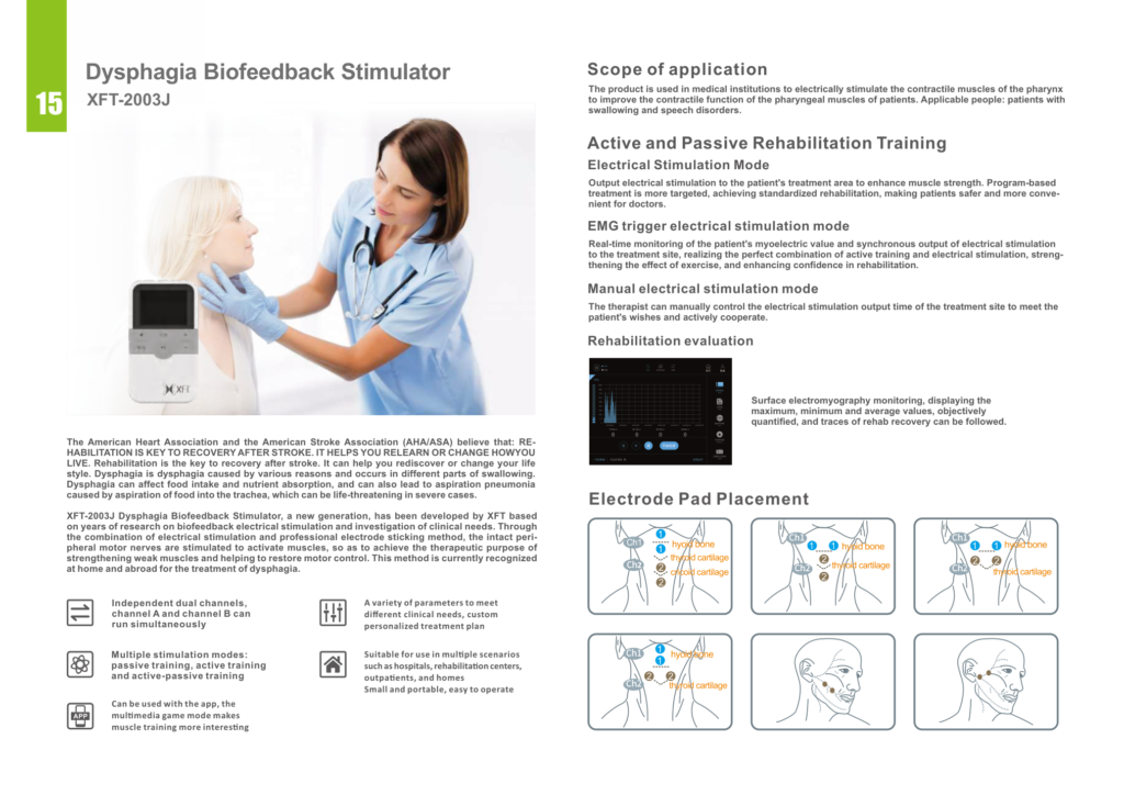 XFT-2003J Dysphagia Biofeedback Stimulator